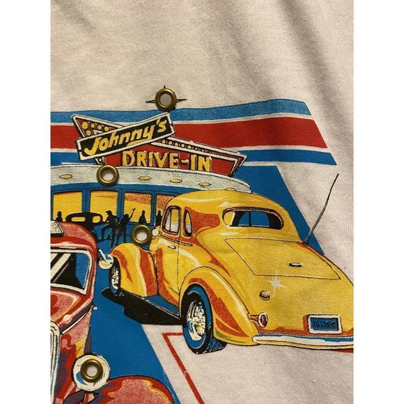 VINTAGE 1986 STREET RODS FOREVER JOHNNY’S MEN SHIRT SIZE LARGE PERFECT CONDITION - Picture 5 of 11